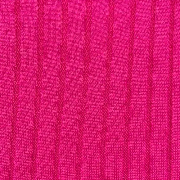 BANANA REPUBLIC 100%  Merino Wool Women's Sweater Sz L Crew Neck Ribbed Pink - Picture 4 of 7